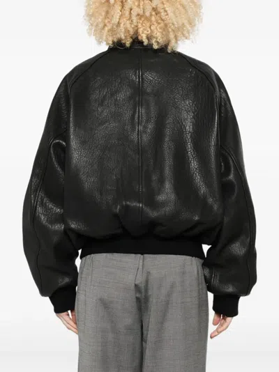 Studio Nicholson 집업 봄버 재킷 In Black