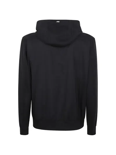 Herno Drawstring-hood Zip-up Jacket In Blue