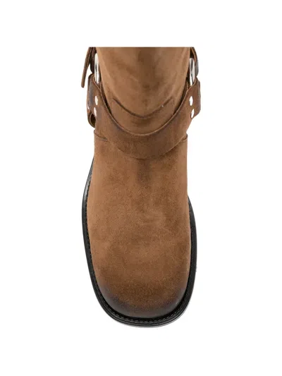 Gisel Moire Chester Biker Boots In Multi