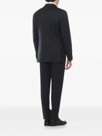 Lardini Wool Suit In Blue