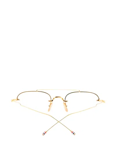 Thom Browne 브로우라인 프레임 안경 In Pattern