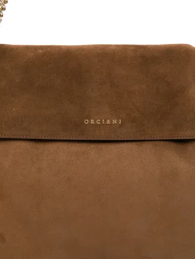 Orciani Venus Shoulder Bag In Orange