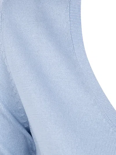 Rossopuro Silk T-shirt In Blue