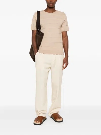 Imperial Horizontal-stripe T-shirt In Neutral