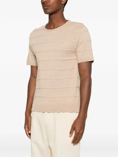 Imperial Horizontal-stripe T-shirt In Neutral