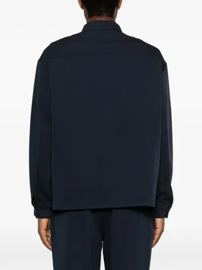 Imperial Flap-pocket Shirt Jacket In Blue