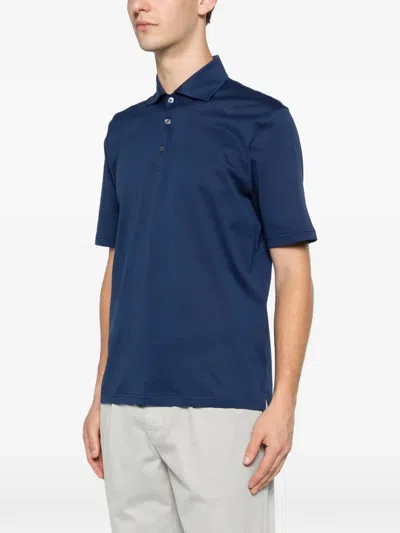 Ferrante Short-sleeve Polo Shirt In Blue