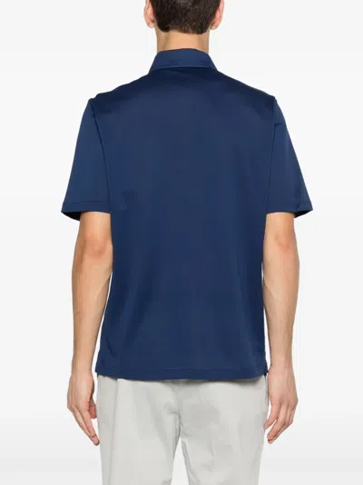 Ferrante Short-sleeve Polo Shirt In Blue