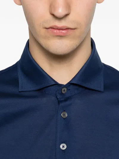 Ferrante Short-sleeve Polo Shirt In Blue