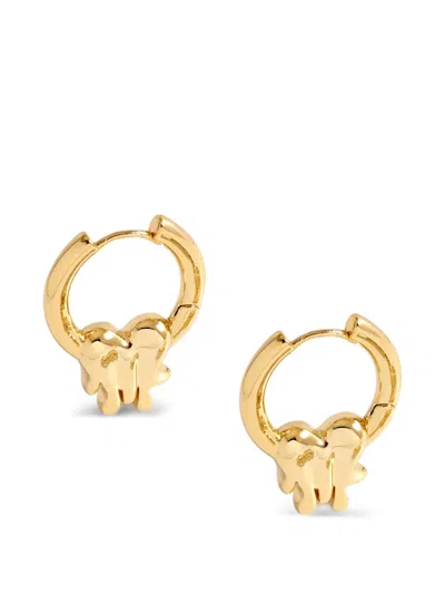 Yoj 러프 잇 맥시 후프 이어링 In Pink