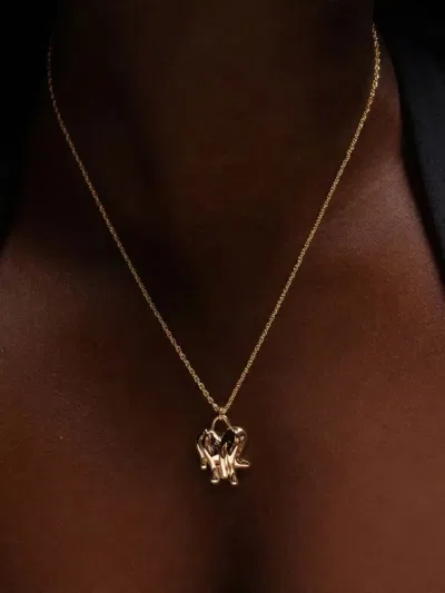 Yoj 로프 펜던트 네크리스 In Pink