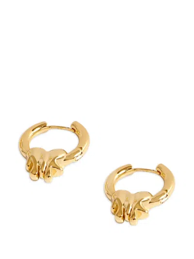 Yoj 러프 잇 맥시 후프 이어링 In Pink