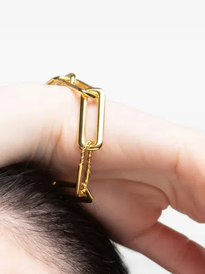 Yoj 오토 로프 맥시 체인 링크 브레이슬릿 In Orange