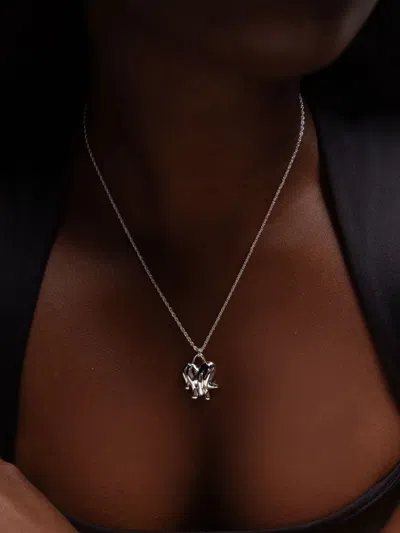 Yoj 로프 펜던트 네크리스 In Pink