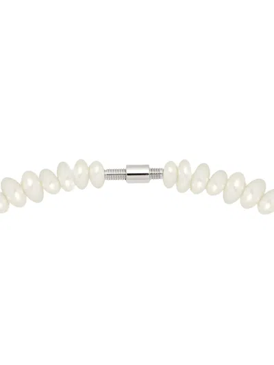 Yoj 초커 펄 네크리스 In Pattern