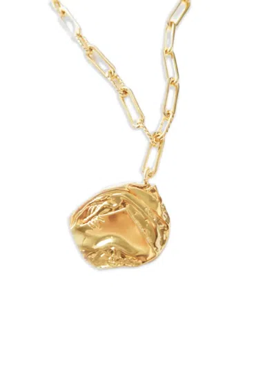 Yoj 체인 펜던트 네크리스 In Orange