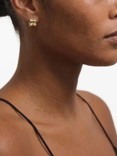 Yoj 미니 미노스 후프 이어링 In Red