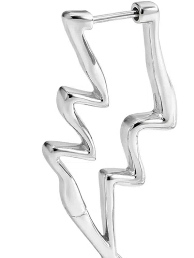 Yoj X 포토스카 라이트닝 후프 이어링 In Pink