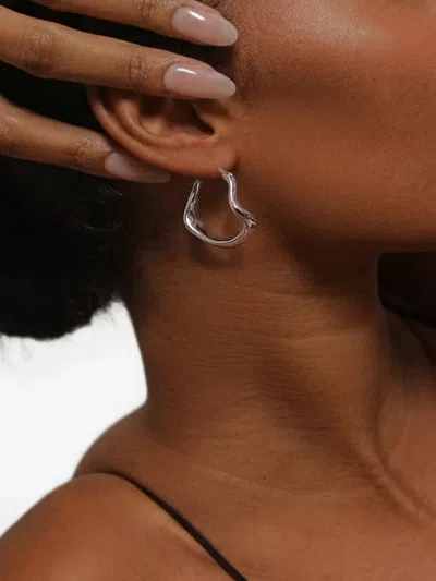Yoj 맥시 애스틴 후프 이어링 In Metallic