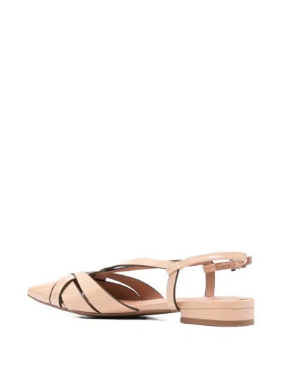 Bibi Lou Slingback Flat Pumps In Nude