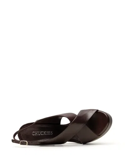 Chuckies Crossover-strap Platform Sandals