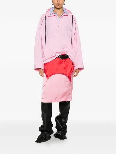 Facon Jacmin Calvin Striped Top In Pink