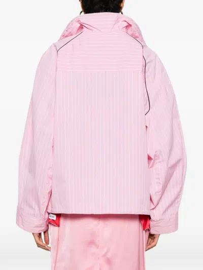 Facon Jacmin Calvin Striped Top In Pink