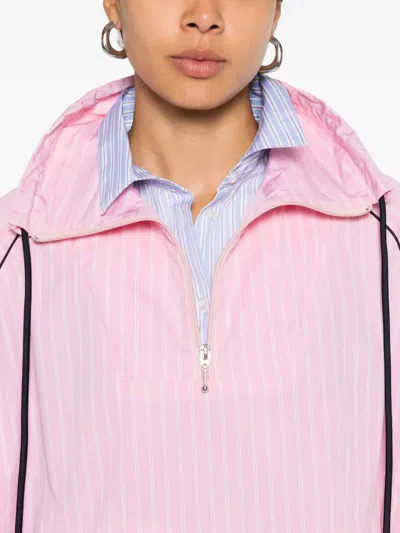 Facon Jacmin Calvin Striped Top In Pink