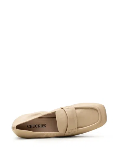 Chuckies Square-toe Leather Pumps In Multi