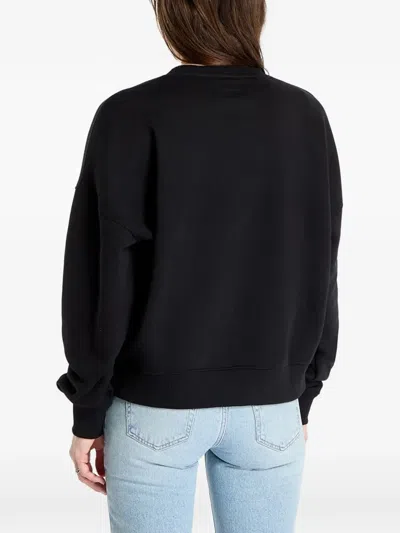 Guess Usa Logo-print Sweatshirt In Black