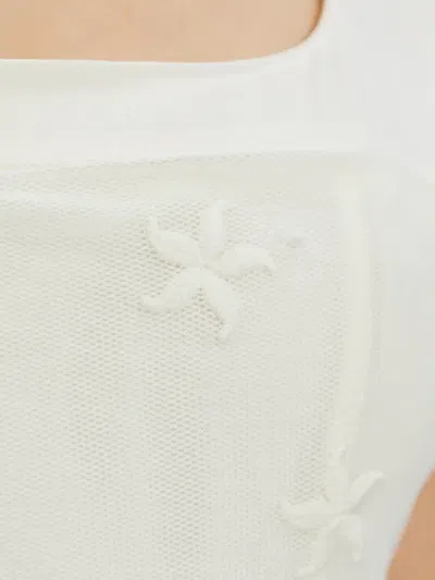 Posse 플로럴 디자인 탑 In Gray