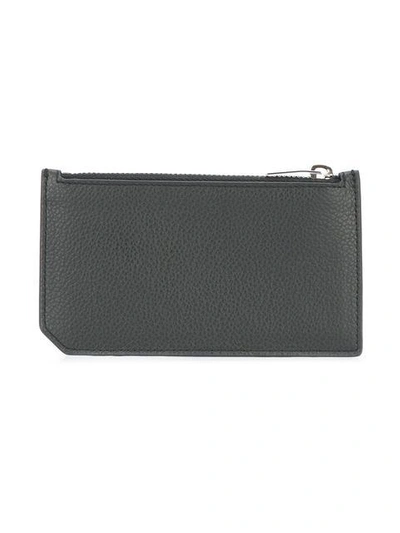 Shop Saint Laurent Paris 5 Fragments Zip Pouch In Black