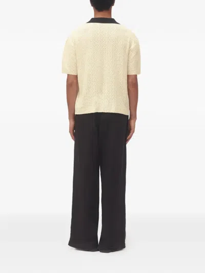 Commas Perforated Contrast-collar T-shirt In Multi