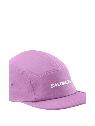 Salomon Logo-print Five-panel Cap In Neutral