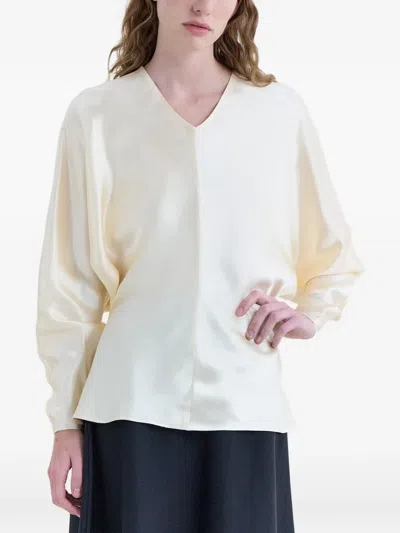 Fforme Gemma Satin Top In Yellow