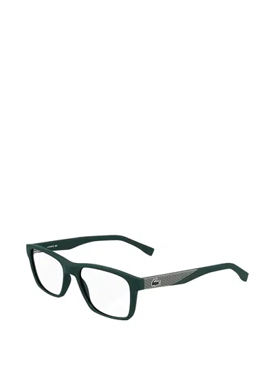 Lacoste Rectangle-frame Glasses In Orange