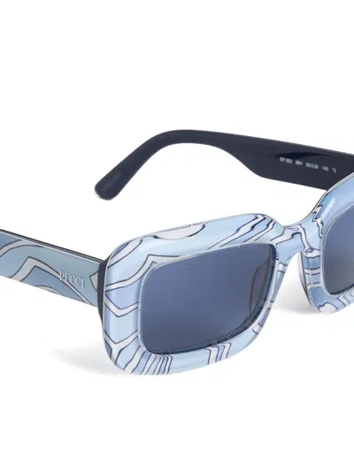Pucci Labirinto Rectangular Sunglasses