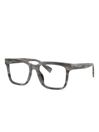 Dolce & Gabbana Square-frame Glasses In Pattern