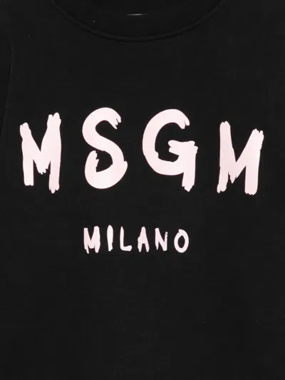 Msgm Logo-print Sweatshirt In Black