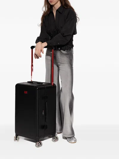 Diesel Top Handle Suitcase In Black