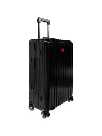 Diesel Ribbed Logo-plaque Suitcase In Pattern