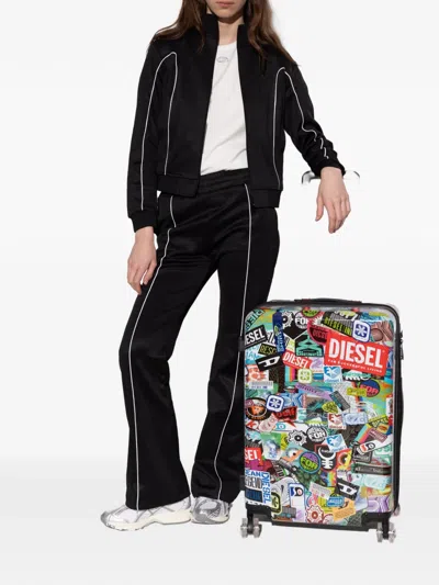 Diesel Sticker-print Suitcase In Multi