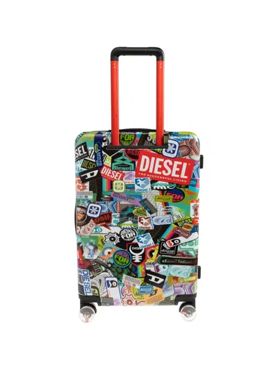 Diesel Sticker-print Suitcase In Multi