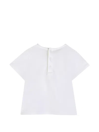 Chloé Seashell-print Logo-print T-shirt In Multi
