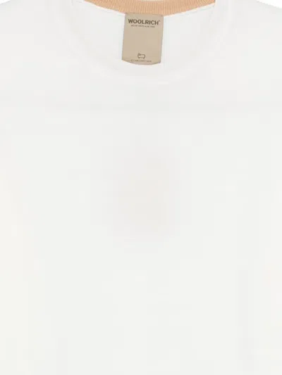 Woolrich Pullover Mit Rundem Ausschnitt In White