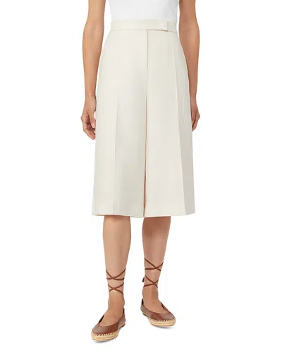 Max Mara Beige Linen Twill Mxmkaki Bermuda Shorts In Neutral