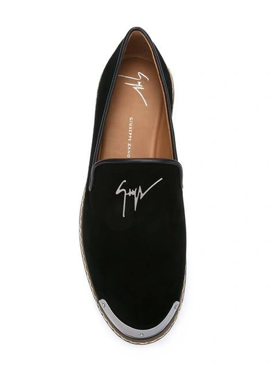 Shop Giuseppe Zanotti Design Cedric Loafers - Black