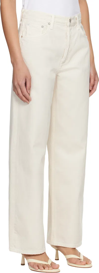Agolde Arc Jeans In Neutral