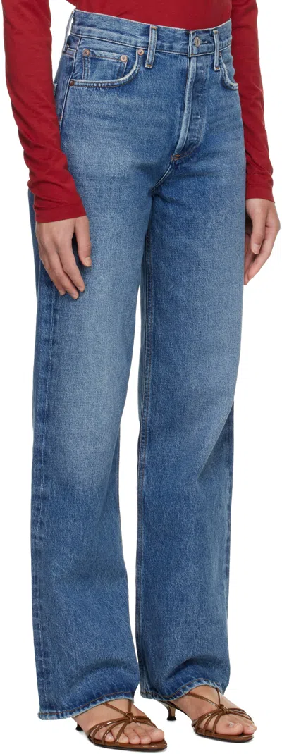 Agolde Blue Ren Jeans In Multi