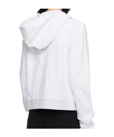 Entire Studios Drawstring Hooded Sweatshirt In White